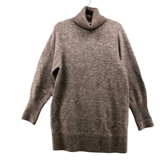 & Other Stories Sweaters - & Other Stories Alpaca Turtleneck Sweater Dress/Tunic Light Brown Womens Small S